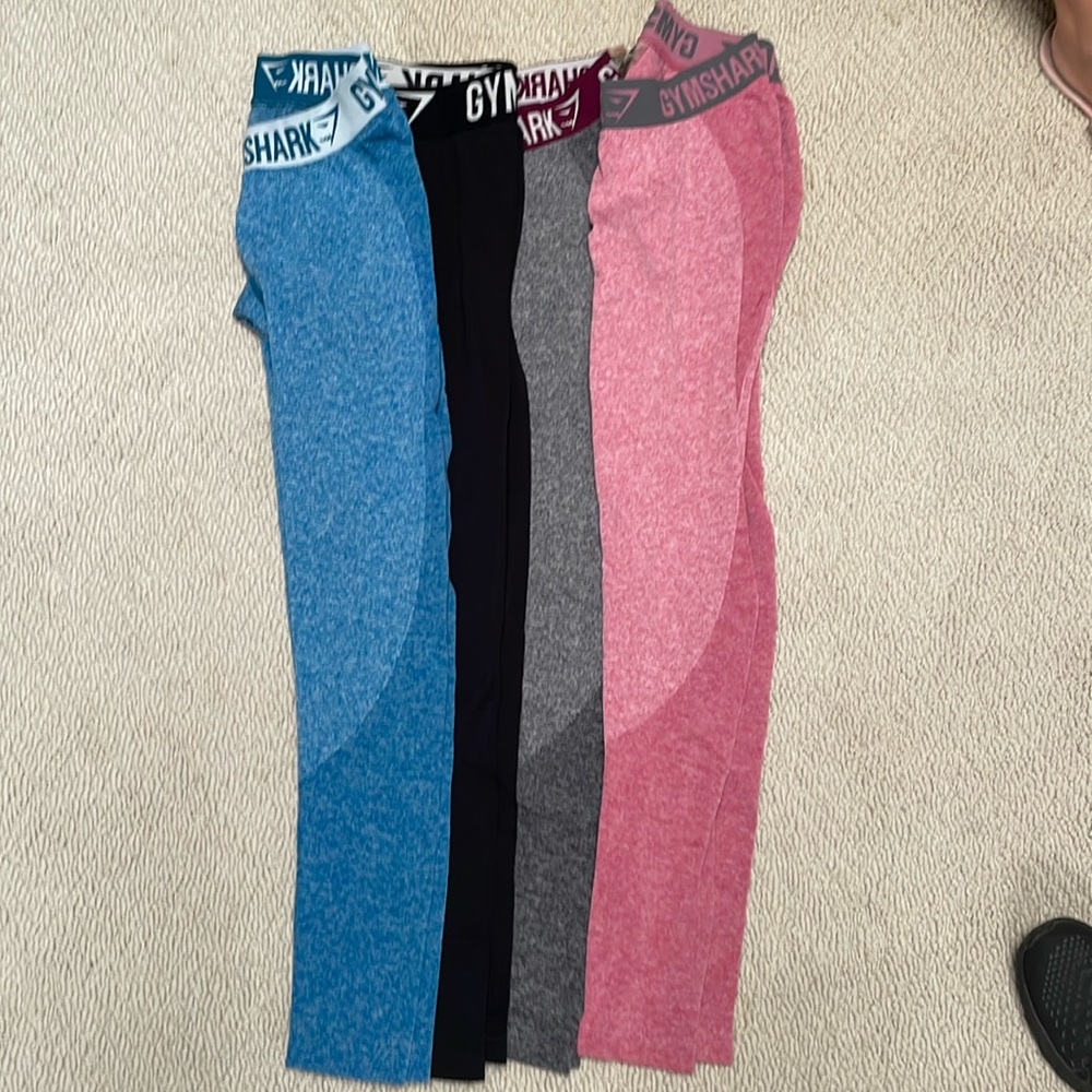 Gym shark leggings lot of 4 size S